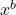 Rendered by QuickLaTeX.com x^b