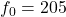 Rendered by QuickLaTeX.com f_0=205