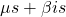 Rendered by QuickLaTeX.com \mu s + \beta is