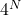 Rendered by QuickLaTeX.com 4^N