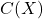 Rendered by QuickLaTeX.com C(X)