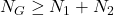 Rendered by QuickLaTeX.com N_G\geq N_1+N_2