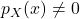 Rendered by QuickLaTeX.com p_X(x) \neq 0