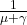 Rendered by QuickLaTeX.com \frac{1}{\mu+\gamma}