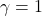 Rendered by QuickLaTeX.com \gamma = 1