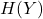 Rendered by QuickLaTeX.com H(Y)