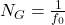 Rendered by QuickLaTeX.com N_G=\frac{1}{f_0}