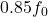 Rendered by QuickLaTeX.com 0.85f_0