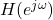 Rendered by QuickLaTeX.com H(e^{j\omega})