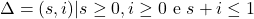 Rendered by QuickLaTeX.com \Delta = {(s, i)|s \geq 0, i \geq 0 \text{ e } s+i \leq 1}