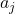 Rendered by QuickLaTeX.com a_j